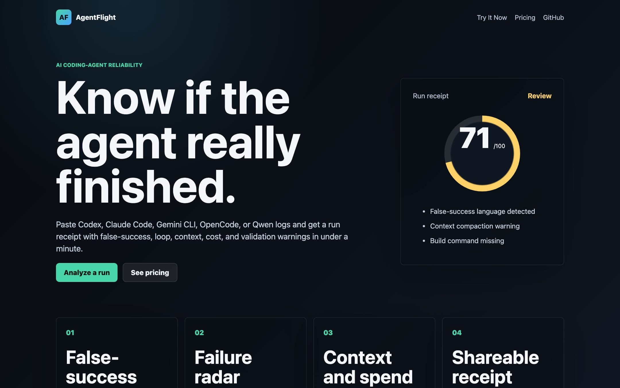 AgentFlight screenshot