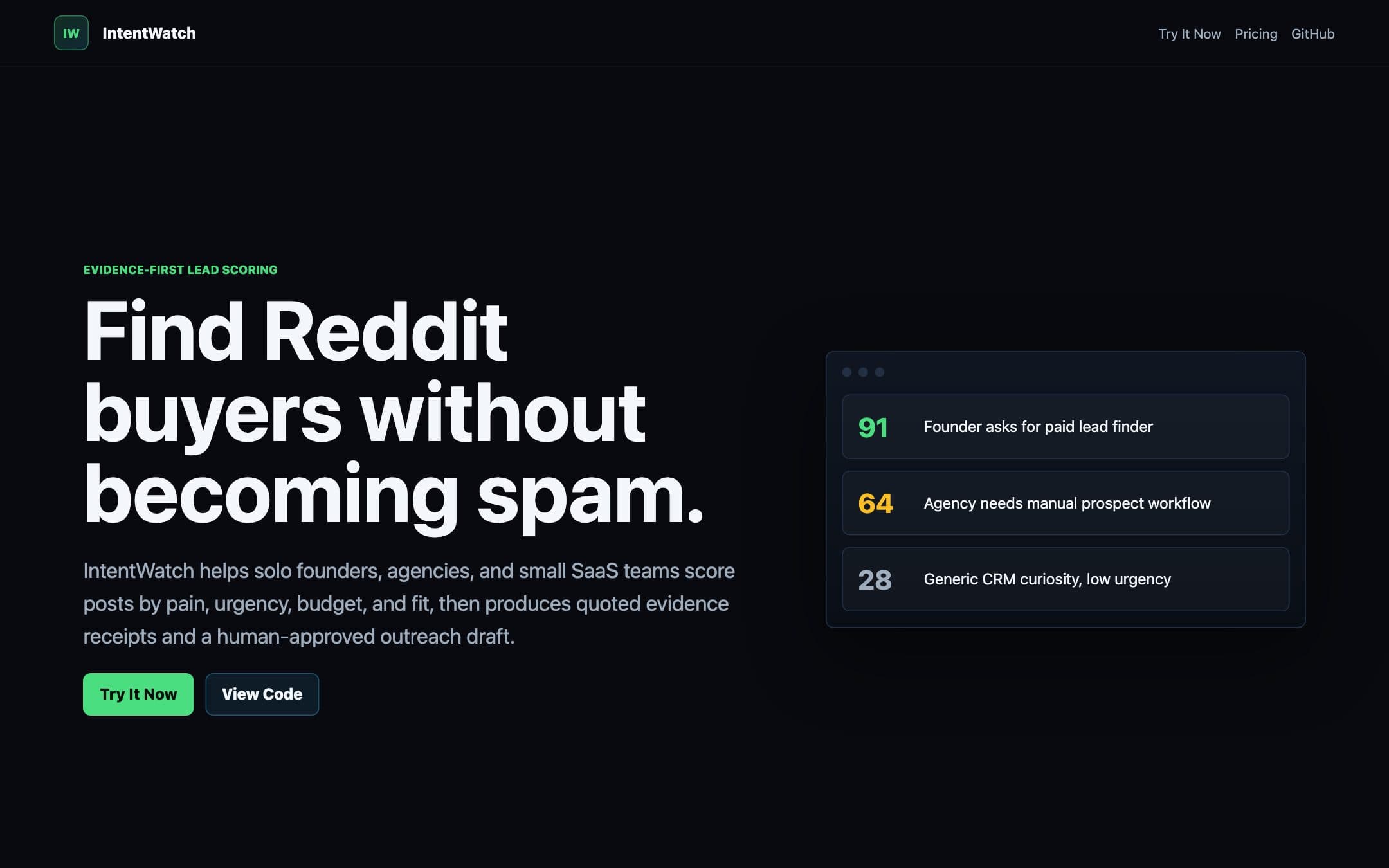 IntentWatch screenshot