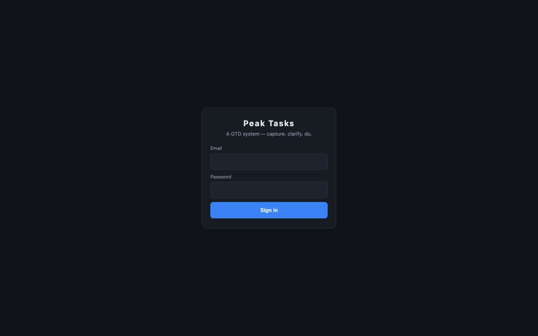 Peak Tasks screenshot