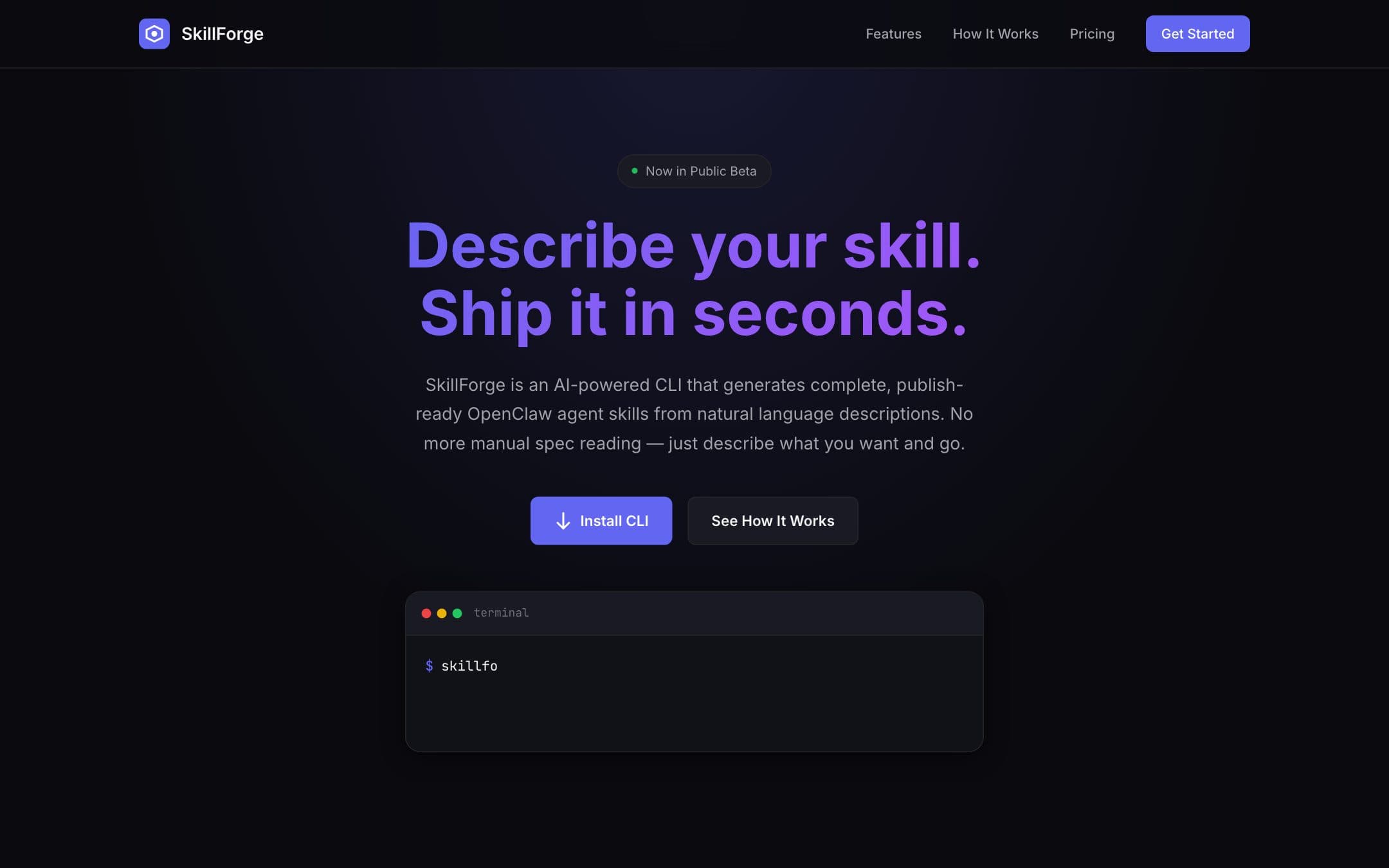 SkillForge screenshot