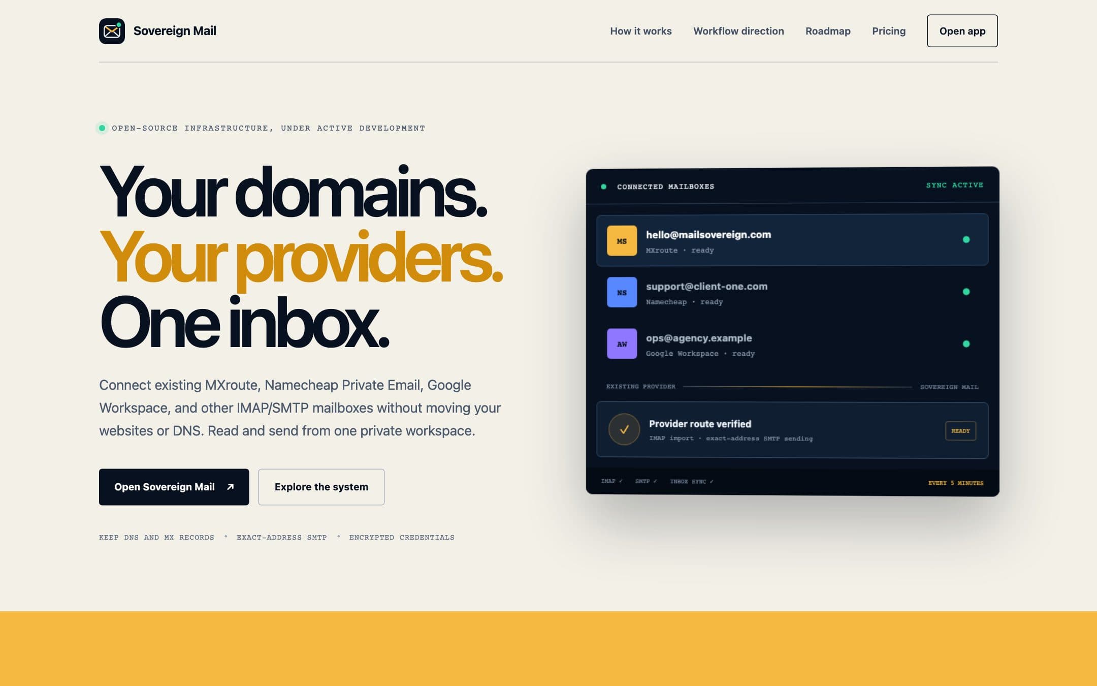 Sovereign Mail screenshot